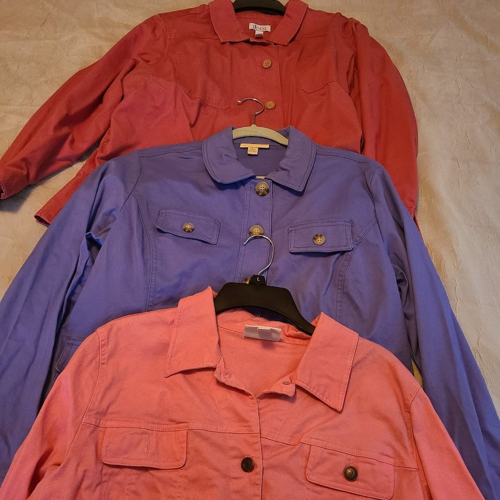 Set of 3 Lightweight Jackets - Appleseeds, Tog Shop and Denim and Co.